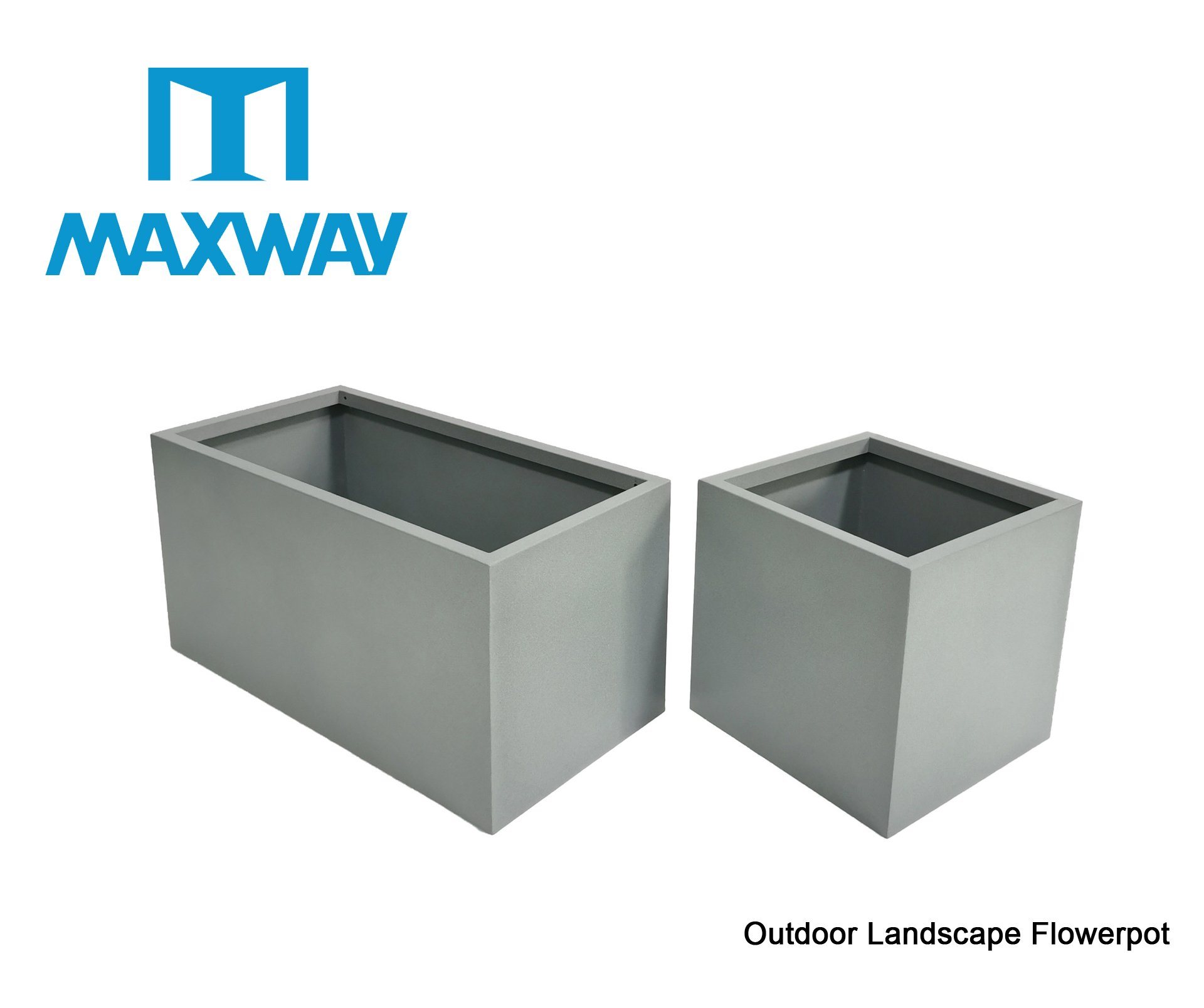 CementColored Iron Planting Pots Square Combination Planting Box